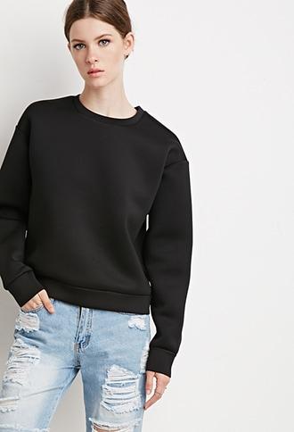 Forever21 Women's  Scuba Knit Pullover