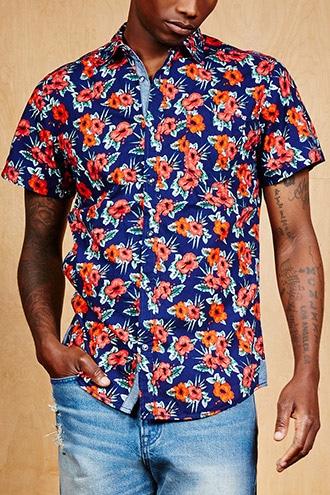 Forever21 Drill Clothing Printed Shirt