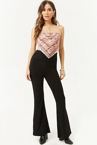Forever21 Faux Suede Flare Pants