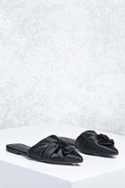 Forever21 Knotted Bow Satin Flats