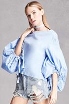 Forever21 Lantern-sleeve Blouse