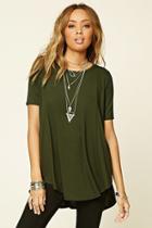 Forever21 Curved-hem Trapeze Top