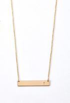 Forever21 Adorn512 Initial S Bar Necklace (gold)