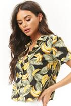 Forever21 Banana Short Sleeve Shirt