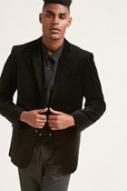 Forever21 Single-breasted Velvet Blazer