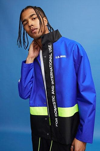 Forever21 Usps U.s. Mail Graphic Jacket