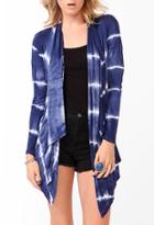 Forever21 Women's  Open Tie-dye Cardigan