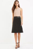 Forever21 Flared Faux Leather Skirt