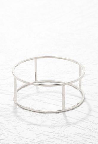 Forever21 Caged Cutout Bangle (silver)