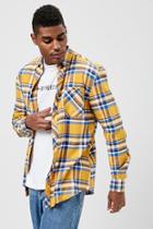 Forever21 Drill Clothing Plaid Button-down Shirt