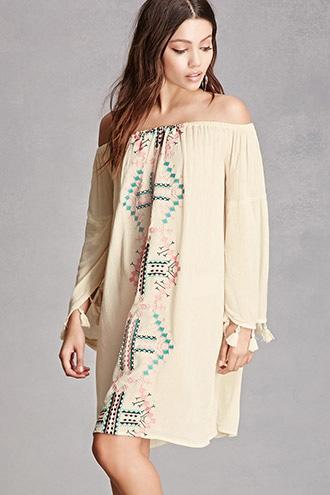 Forever21 America & Beyond Tassel Dress