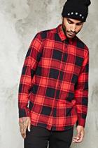 21 Men Men's  Slim-fit Cotton Flannel Shirt
