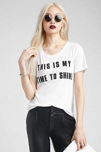 Forever21 Time To Shine Tee