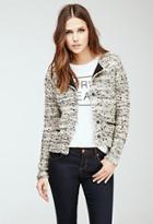Forever21 Collarless Multi-knit Jacket