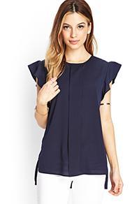 Forever21 Pleated Woven Blouse