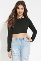Forever21 Split-back Crop Top