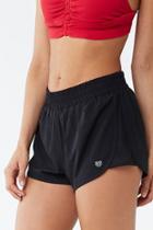 Forever21 Active Zip-pocket Mesh-trim Shorts