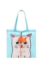 Forever21 Cat Graphic Pop-out Tote Bag