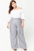 Forever21 Plus Size Pinstripe Palazzo Pants