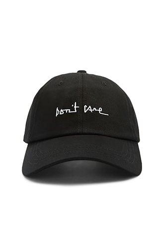 Forever21 Dont Care Embroidered Baseball Cap