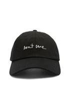 Forever21 Dont Care Embroidered Baseball Cap