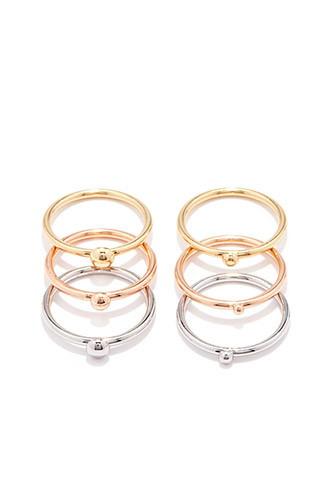 Forever21 Mixed Metal Ring Set