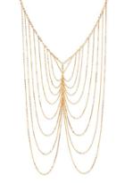 Forever21 Draped Chain Necklace (gold)