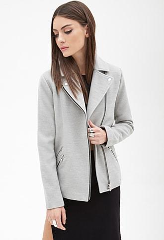 Forever21 Boxy Woven Moto Jacket
