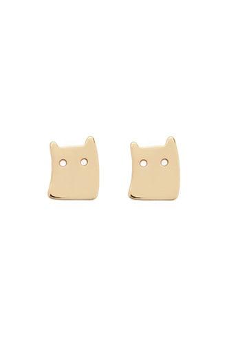 Forever21 Abstract Cat Stud Earrings