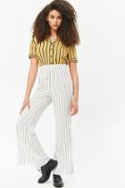 Forever21 High-rise Flared Striped Pants
