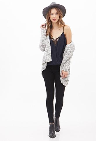 Forever21 Lace-paneled Surplice Cami