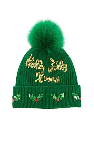 Forever21 Sequin Christmas Beanie