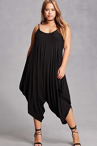 Forever21 Plus Size Drop-crotch Jumpsuit