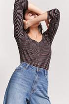 Forever21 Stripe Button-down Top