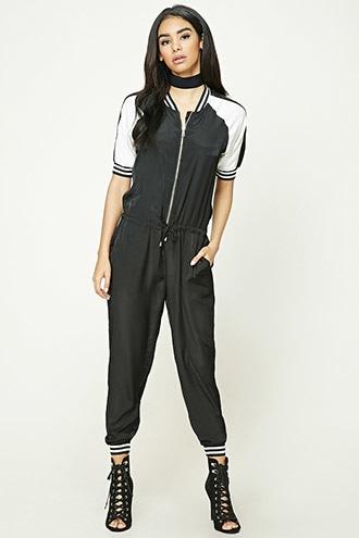 Forever21 Contrast-paneled Jumpsuit