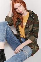 Forever21 Camo Button-front Jacket