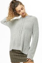 Forever21 Brushed Sweater-knit Hooded Top