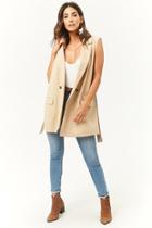 Forever21 Longline Double-breasted Vest