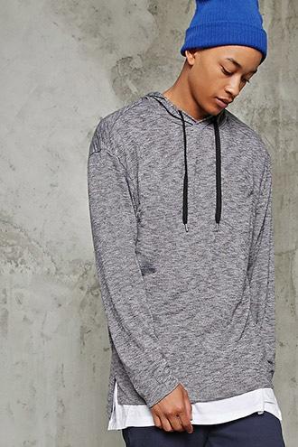 21 Men Men's  Marled Hooded Pullover