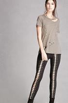 Forever21 Lace-front Leggings