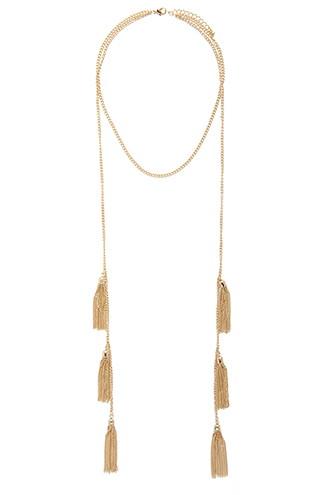 Forever21 Chain Tassel Necklace