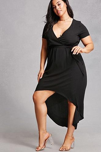 Forever21 Plus Size Belted High-low Dress