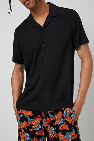 Forever21 Cuban Collar Shirt