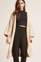 Forever21 Ribbed Knit Open Front Cardigan