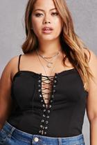 Forever21 Plus Size Lace-up Cami