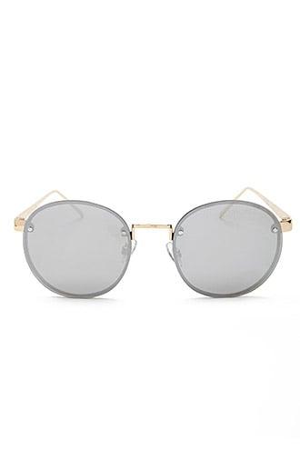 Forever21 Frameless Mirrored Round Sunglasses