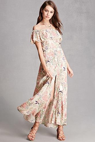 Forever21 Z&l Europe Floral Maxi Dress