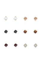 Forever21 Faux Stone Pyramid Stud Set