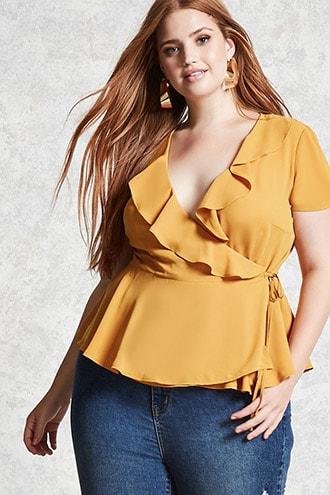 Forever21 Plus Size Surplice Wrap Top