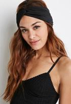 Forever21 Ribbed Twist-front Headwrap